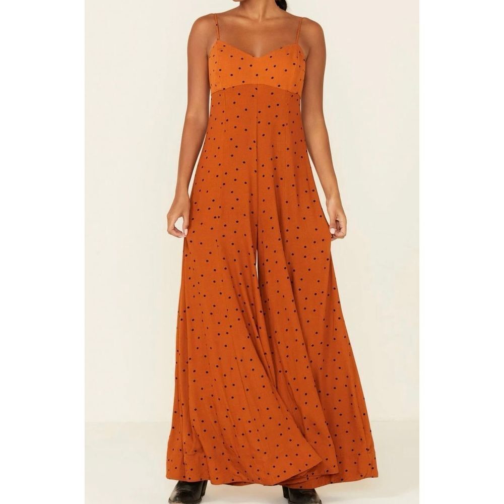Free People Summer Jamboree Jumpsuit Rust